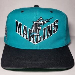Vintage 90s Miami Marlins Hat Cap Snapback 🔥